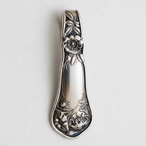 Oneida Bridal Rose Silver Plate Spoon Pendant